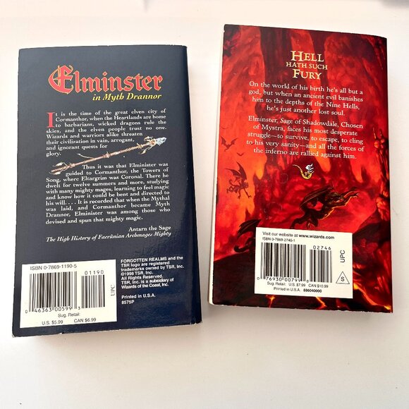 [2] Forgotten Realms ELMINSTER ~ MYTH DRANNOR + IN HELL by Ed Greenwood 1st Ed. - Picture 2 of 8